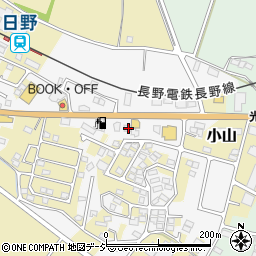 長野県須坂市高梨2628周辺の地図