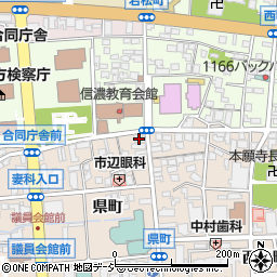 日本キリスト教団長野教会周辺の地図