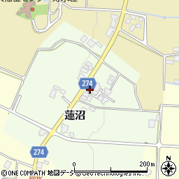 富山県小矢部市蓮沼717周辺の地図