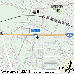 長野県須坂市塩川647周辺の地図