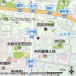 長野県長野市長野東後町36周辺の地図