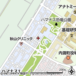 内灘町役場　ハマナス公民館周辺の地図