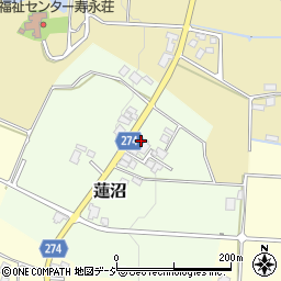 富山県小矢部市蓮沼715-1周辺の地図
