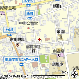 長野県須坂市須坂721周辺の地図
