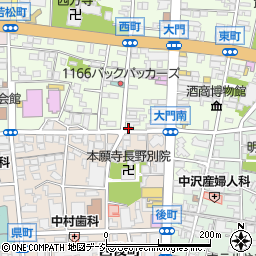長野県長野市長野西町545-1周辺の地図