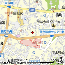 須坂市ふれあい館まゆぐら周辺の地図