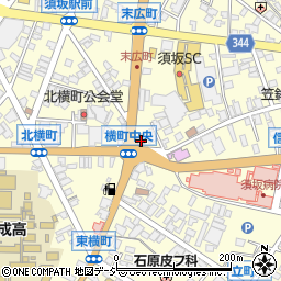 須坂警察署横町中央交番周辺の地図