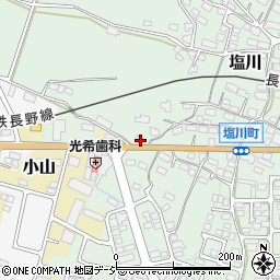 長野県須坂市塩川58周辺の地図