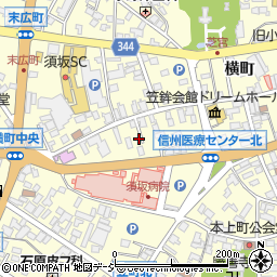 長野県須坂市須坂389周辺の地図