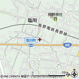 長野県須坂市塩川651周辺の地図