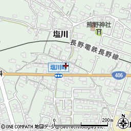 長野県須坂市塩川650周辺の地図