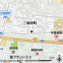 長野県長野市三輪1283-4周辺の地図