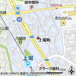 富山県富山市上堀町周辺の地図