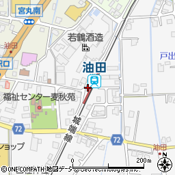 油田駅周辺の地図