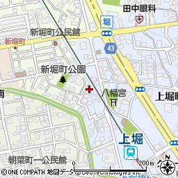 富山県富山市新堀町周辺の地図