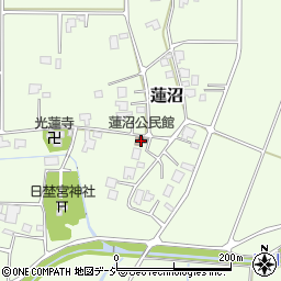 蓮沼公民館周辺の地図