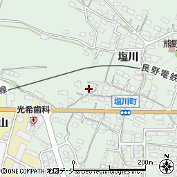 長野県須坂市塩川34周辺の地図