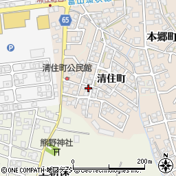 富山県富山市清住町123-19周辺の地図