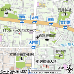 中澤時計本店周辺の地図