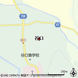 富山県中新川郡立山町谷口周辺の地図