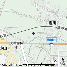 長野県須坂市塩川33-2周辺の地図
