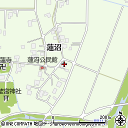 富山県小矢部市蓮沼205周辺の地図