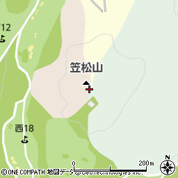 笠松山周辺の地図