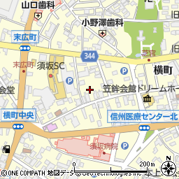 長野県須坂市須坂332周辺の地図
