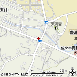 豊浦小学校入口周辺の地図