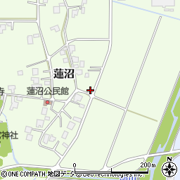 富山県小矢部市蓮沼207周辺の地図