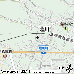 長野県須坂市塩川623周辺の地図