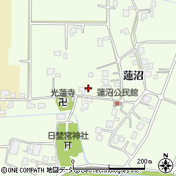 富山県小矢部市蓮沼341周辺の地図