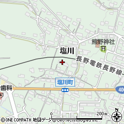 長野県須坂市塩川619周辺の地図