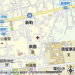 長野県須坂市須坂822周辺の地図