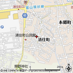 富山県富山市清住町123-26周辺の地図