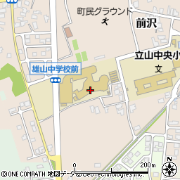 立山町立雄山中学校周辺の地図