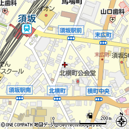 長野県須坂市須坂北横町周辺の地図
