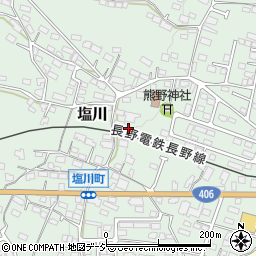 長野県須坂市塩川554周辺の地図