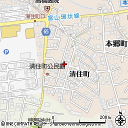 富山県富山市清住町123-23周辺の地図