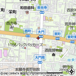 長野県長野市長野大門町523周辺の地図