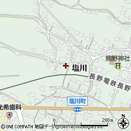 長野県須坂市塩川39周辺の地図