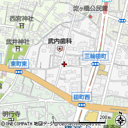 長野県長野市三輪1341-4周辺の地図