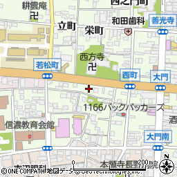 長野県長野市長野若松町周辺の地図