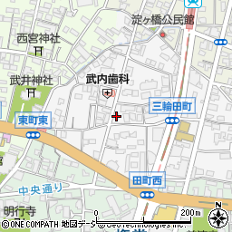 長野県長野市三輪1341-7周辺の地図