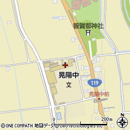 宇都宮市立晃陽中学校周辺の地図