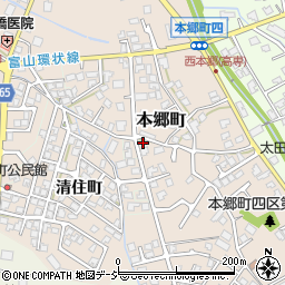 富山県富山市本郷町196-2周辺の地図