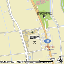 宇都宮市立晃陽中学校周辺の地図