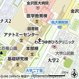 福井銀行金沢医科大学病院支店周辺の地図