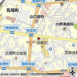 長野銀行須坂支店周辺の地図