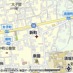 長野県須坂市須坂557周辺の地図